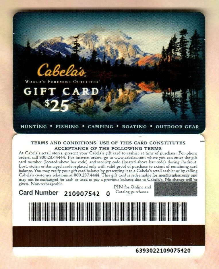 CABELA'S Mountain Lake ( 2004 ) Gift Card ( $0 - NO VALUE ) V2 - Image 1 of 1