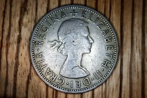 Great Britain 1956 1/2 Half Crown KM907 Copper/Nickel **XF** #EU - Picture 1 of 2
