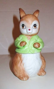 LEFTON HAND PAINTED CHINA BUNNY RABBIT TRINKET BOX - Picture 1 of 9