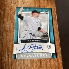 AJ Burnett 2005 Upper Deck Trilogy Generations Future SP INSERT AUTO Signatures