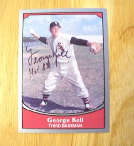 MLB - Pacific 1990 Baseball Card #86 - HOFer "George Kell" Autograph - NEAR MINT - Picture 1 of 1