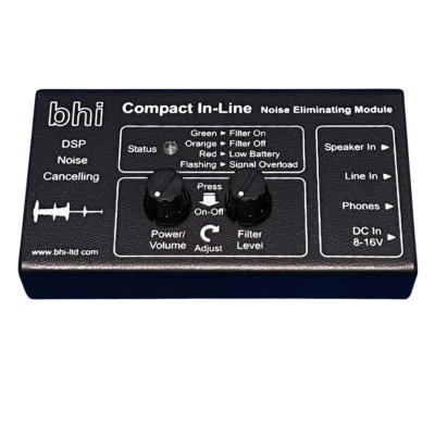 NOISE FILTER - BHI COMPACT IN-LINE DSP NOISE CANCELLING MODULE - Image 1 of 3