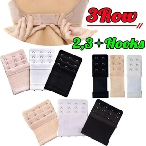 3 ROW 2 3 Hook Bra Extender Bra Strap Strapless Underwear Maternity Bra Extender - Picture 1 of 5