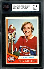 1974-75 OPC O-PEE-CHEE Hockey #232 Guy Lafleur HOF KSA 7.5 NM Montreal Canadiens