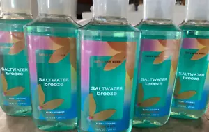 5 (FIVE) SALTWATER BREEZE 10oz Aloe & Vitamin E SHOWER GEL Bath and Body Works - Picture 1 of 2