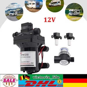 12V Wasserpumpe Selbstansaugende Pumpe Wohnmobil-Car Hochdruck Membranpumpe - Bild 1 von 23