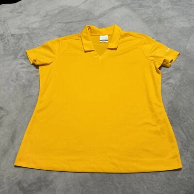 Camiseta amarilla manga corta Nike Golf Dri-Fit para mujer talla: L Foto 1 de 4