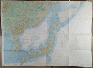 1975 CHINA, KOREA, JAPAN MAP - DMA Jet Navigation Chart (JNC 26N, Ed.2) 41"x57" - Picture 1 of 11
