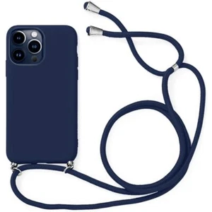 Coque pour iPhone 15 15 Pro 14 13 Pro Max 12 Pro 12 mini 11 Silicone Avec Cordon - Photo 1/18