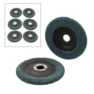 "Muela abrasiva de disco de aleta de lijado de 4/4,5/5"" en forma de U para amoladora angular 60 granos" - Imagen 1 de 27