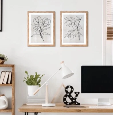 Conjunto de 2 artes de parede - Imagem 1 de 2