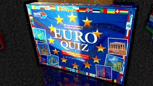 BRETTSPIEL GESELLSCHAFTSSPIEL "EURO-QUIZ", neuwertig und vollständig - Picture 1 of 1