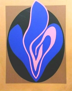 H U G E 1978 LISTED JACK YOUNGERMAN Sd ORIGINAL MODERN ABSTRACT LE SILKSCREEN - Picture 1 of 11