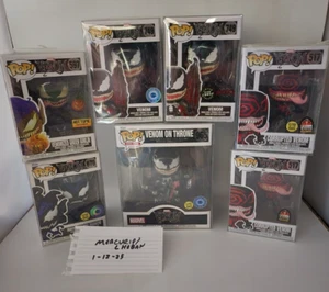 Lote de 7 POP Funko Venomized Marvel 517 597 676 749 965 gitd trono corrupto - Imagen 1 de 6