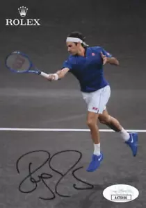 Roger Federer Signed Autograph 4x6 Photo Card Wimbledon Tennis Champion JSA COA - Picture 1 of 1