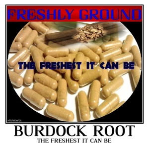 BURDOCK ROOT The Freshest It Can Be Ever Fresh Powder Ground 100 V Capsules - Picture 1 of 9