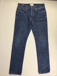 175 $ Sid Mashburn schmale gerade Jeans dunkle Waschung 31 x 32 Knopfleiste - Bild 1 von 9