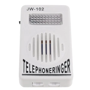 Telephone Ringer Phone Amplifier Wall Speaker Strobe Light Flasher Bell8651 - Afbeelding 1 van 10