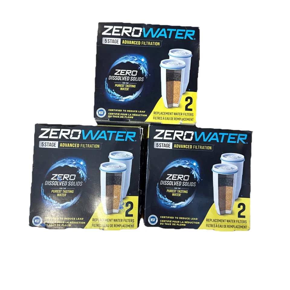 6 PACK Culligan Zero Water Filter 5 Stage Advanced Filtration ZR-017 Replacement - Image 1 of 1
