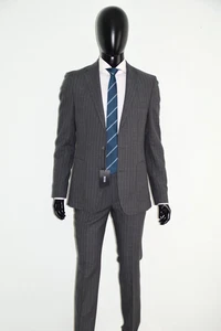 HUGO BOSS Anzug, Mod. Nowis/Beat, Gr. 94 / US 38L, Slim Fit, Dark Grey - Picture 1 of 10