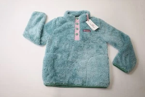 Vineyard Vines Teddy Snap Pullover Girls Size 7 Seacliff Blue 965E New 01303037 - Picture 1 of 5