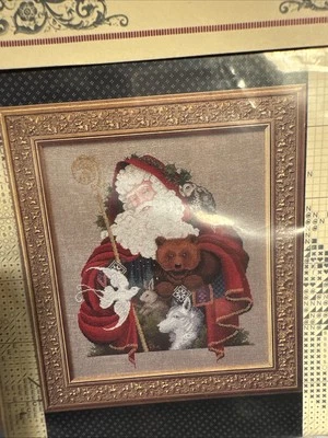 Lavender And Lace Victorian Designs Santa Of The Forest Cross Stitch Chart - Image 1 of 4