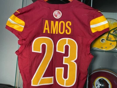 Trey Amos Washington Commanders Game Worn Rookie Jersey vs Raiders Sept 21, 2025 - Image 1 of 4