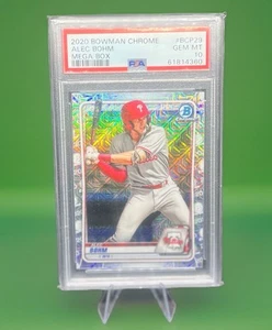 2020 Alec Bohm Bowman Chrome Mega Box Refractor PSA 10-Philadelphia Phillies - Picture 1 of 3