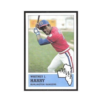 1983 Fritsch Minor League Whitney Harry Burlington Rangers #15.0 - Image 1 of 3