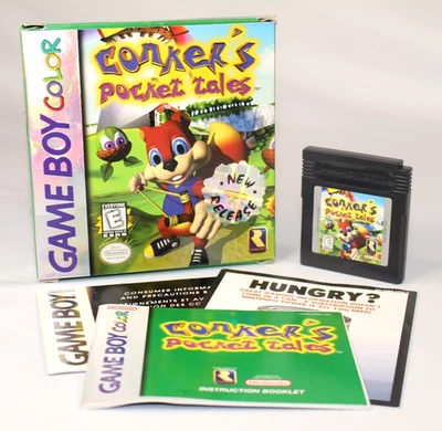 Conker's Pocket Tales GBC Game Boy Completo CIB Excelente Estado! ¡Caja de aluminio! RARO! Foto 1 de 4