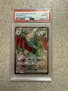 PSA 10 Shiny Ultra Rara Noivern ex 220/091 Sv: Paldean Fates Holo. NUOVO CERT 8/25 - Foto 1 di 3