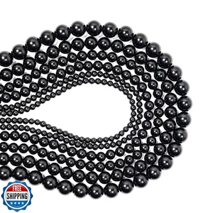 Malahill Edelstein Perlen zur Schmuckherstellung, verkauft pro Beutel 5 Stränge innen, Bl - Bild 1 von 5