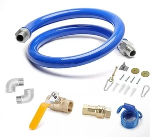 Stanbroil 48" Mobile Gas Connector Hose Kit with 2 Elbow Fittings - Picture 1 of 2
