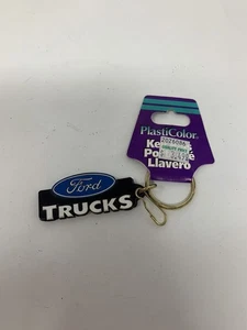 Vintage FORD TRUCKS Rubber Key Ring / Chain Retro! NEW WITH TAG!! - Picture 1 of 4