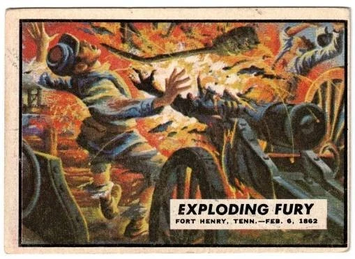 Civil War News 1962 Topps: Card #5 Exploding Fury - Image 1 of 1