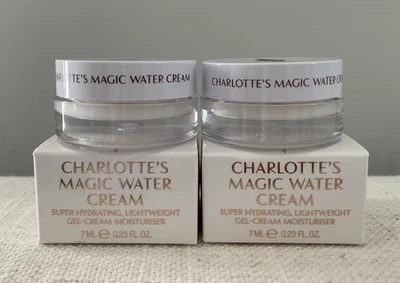 2 x Charlotte Tilbury Magic Water Cream Travel Size 7 ml /.23 oz each Exp 3/2027 - Image 1 of 3