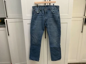 Jeans Polo Ralph Lauren para Hombres 36x32 Azul 018 Ajustados Pierna Recta Elastizados Denim - Imagen 1 de 9