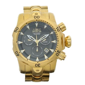 Invicta 29644 Venom ChronoGold Tone 54 mm Steel Gray Dial Quartz Men's Watch - Picture 1 of 6