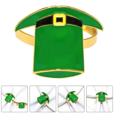  6 Pcs Anelli Per Tovaglioli Da Tavola Anello Portatovagliolo Di Metallo Unici - Immagine 1 di 4