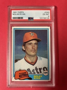 1981 Topps #240 Nolan Ryan PSA 6 Houston Astros HOF - Bild 1 von 1