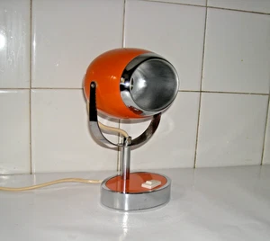 LAMPE EYE BALL - ORANGE - design 60 - 70 - Imagen 1 de 11