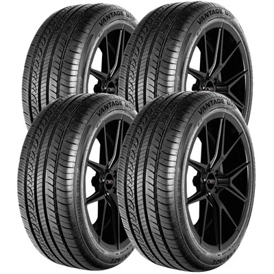 (QTY 4) 245/40ZR18 Vantage UHP 97W XL Black Wall Tires - Imagem 1 de 4
