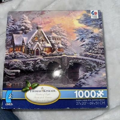 Sealed Thomas Kinkade Painter Of Light "Winter at Lamplight Manor" 1000 Pc Ceaco - Image 1 of 4