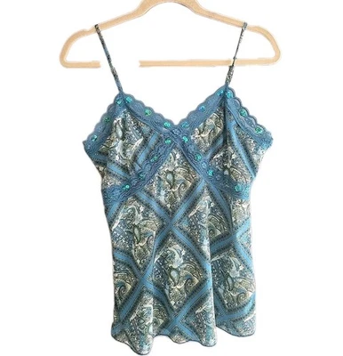 Top camisero de hadas Xhilaration Y2K azul cachemir lentejuelas preppy para mujer talla grande Foto 1 de 4