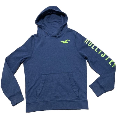 Hollister De Colección Y2k Gráfico Suéter Adulto L Azul Gris Verde Cápsula Sudadera con Capucha Foto 1 de 4