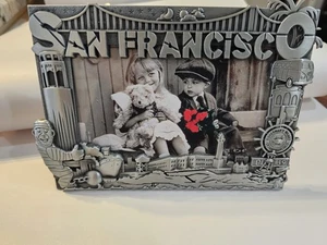San Francisco Landmark  Pewter Picture Frame 4 X 6 NEW - Picture 1 of 9