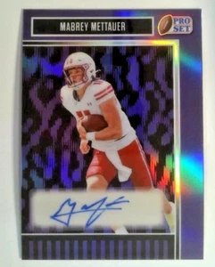 2025 Pro Set Metal Autograph Mabrey Mettauer #12/15 (Sam Houston) - Picture 1 of 2
