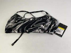 Nike Badeanzug schwarz, grau, weiß Oberteil. Größe M. Orig. 64 $. NEU. - Bild 1 von 8