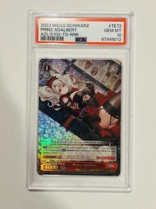 Weiss Schwarz Azur Lane TD Iron Blood - Prinz Adalbert RRR Foil PSA 10 ENG POP 6 - Bild 1 von 3