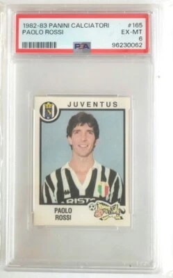 1982-83 Panini Calciatori Paolo Rossi #165 PSA 6 Foto 1 de 2